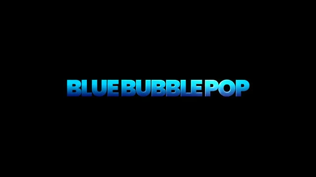 Blue Bubble Pop title template preview