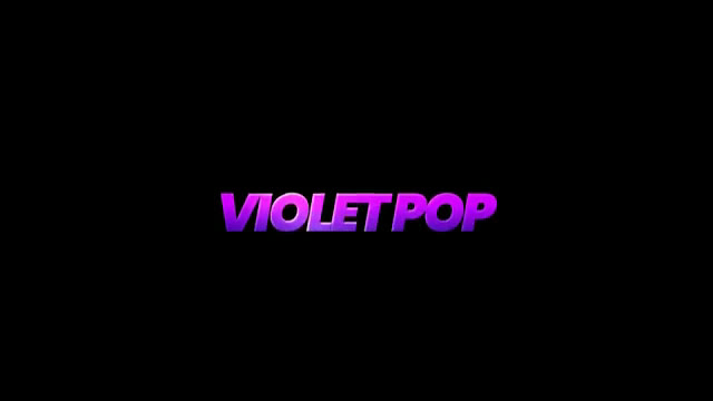 Violet Pop title template preview
